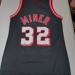 Champion Harold Miner Miami Heat NBA Basketball Jersey Adult Medium 40